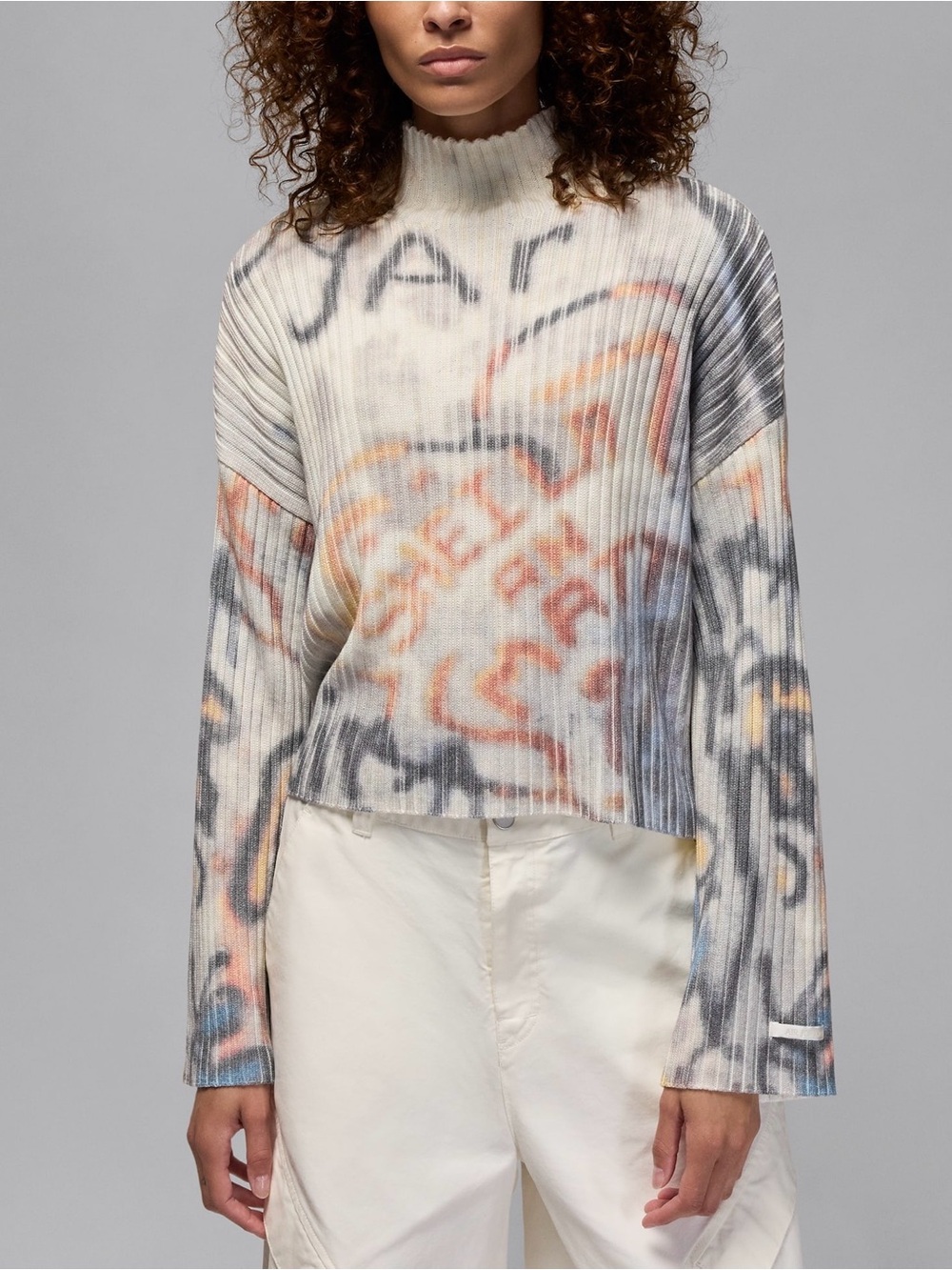 NWT $110 Nike Air Jordan Women's Sweater Loose Fit Medium Cream